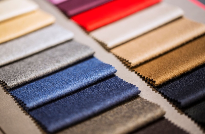 Colorful fabric samples - learn about the benefits of custom fabric choices with Pearce Bespoke 