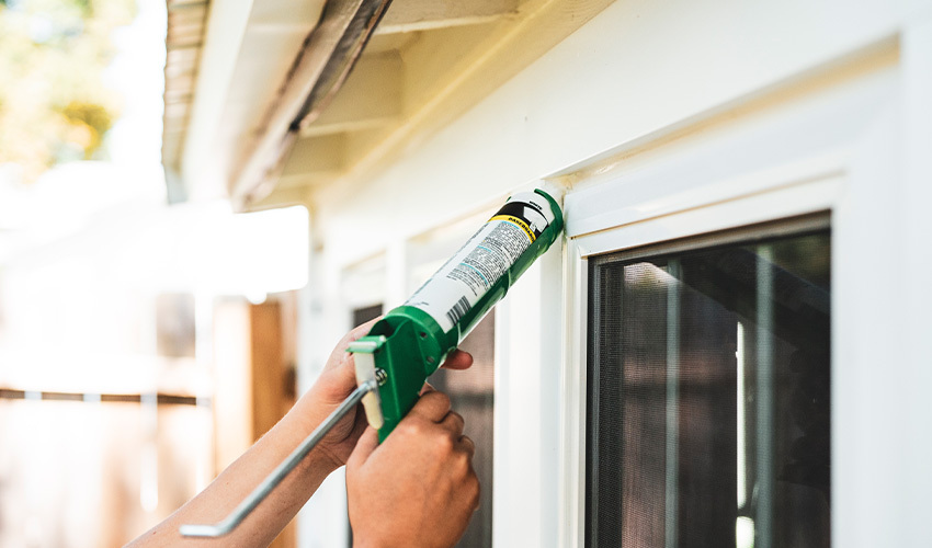 caulk windows and door mosquito control texas