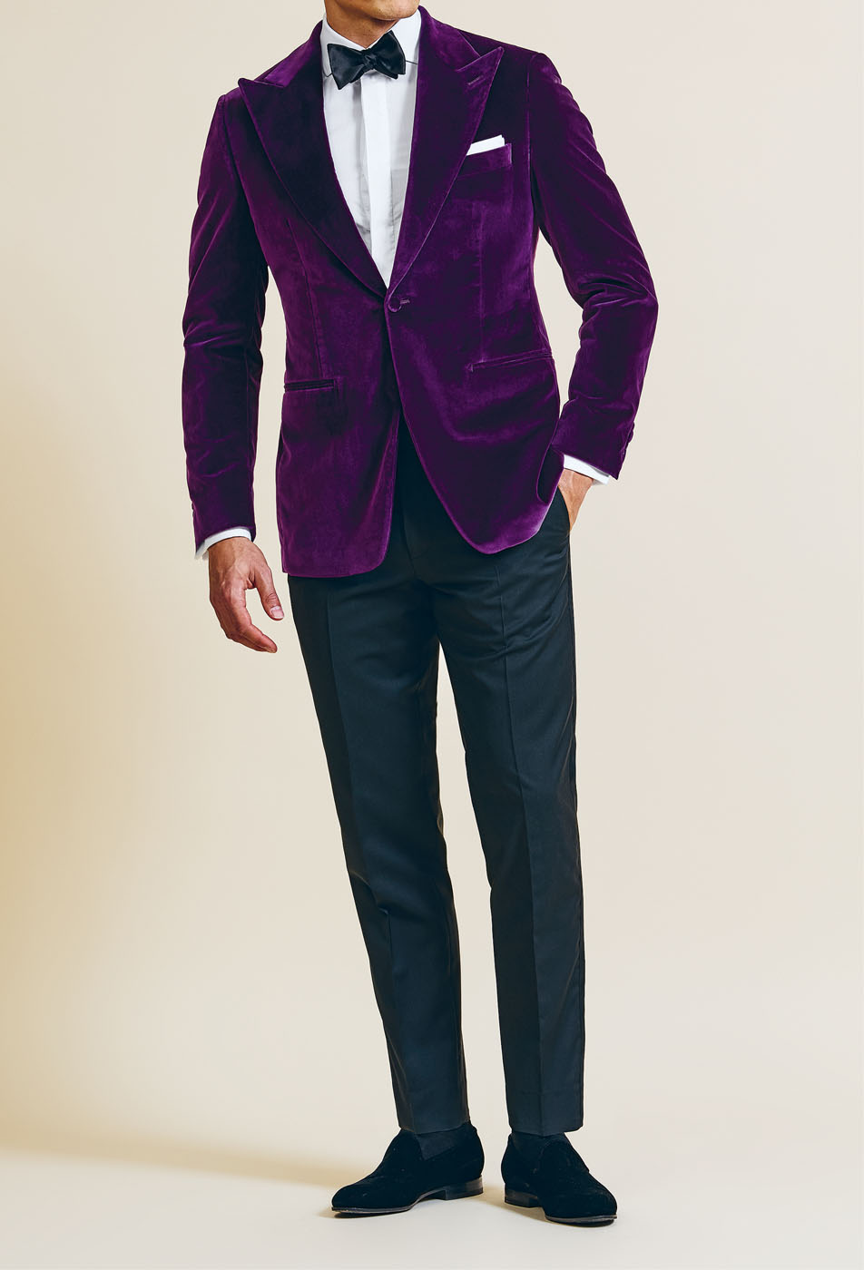 A Pearce Bespoke custom suit on a male model.