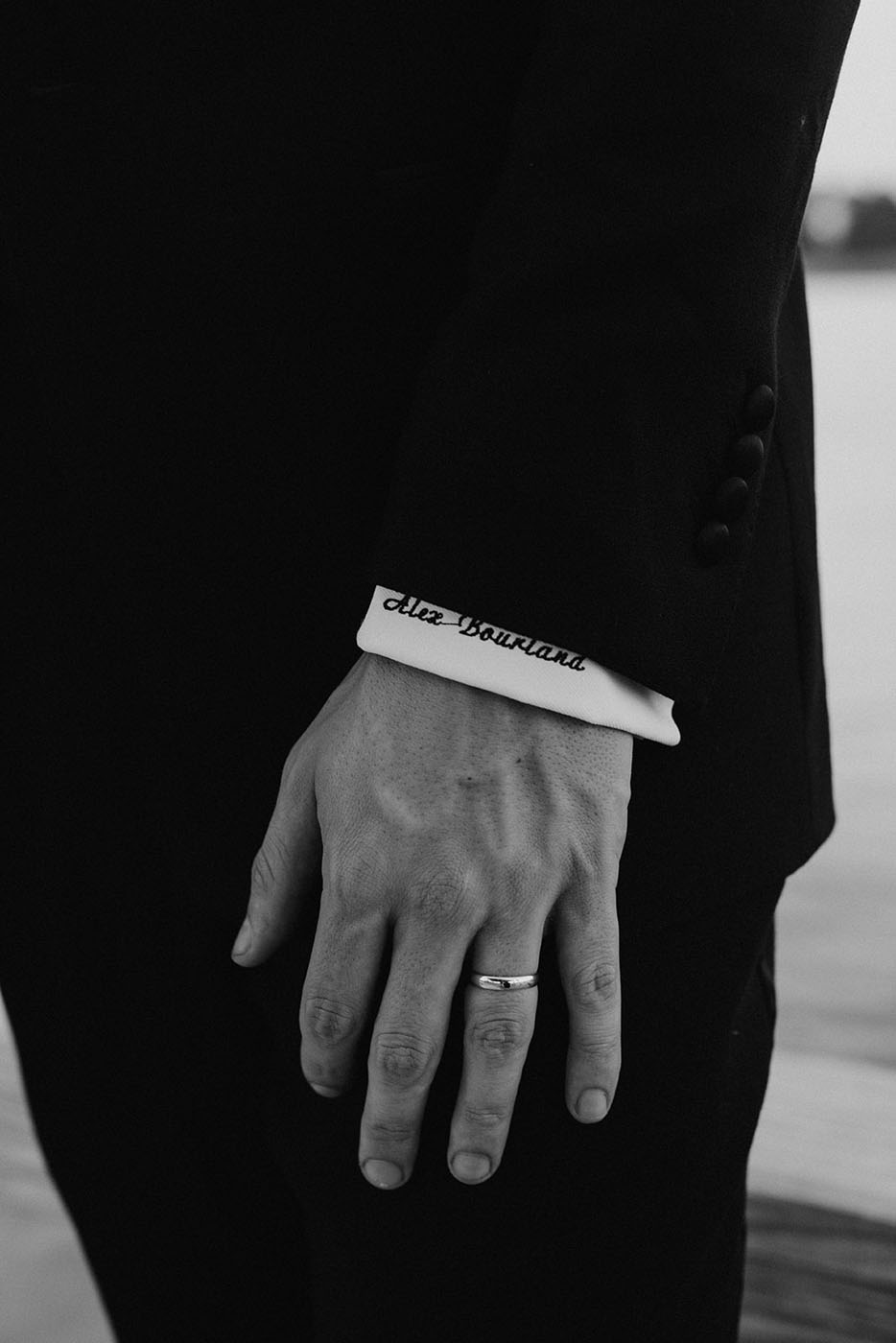 A close up of a custom suit cuffs in your local area, {fran_state_abbrev}.